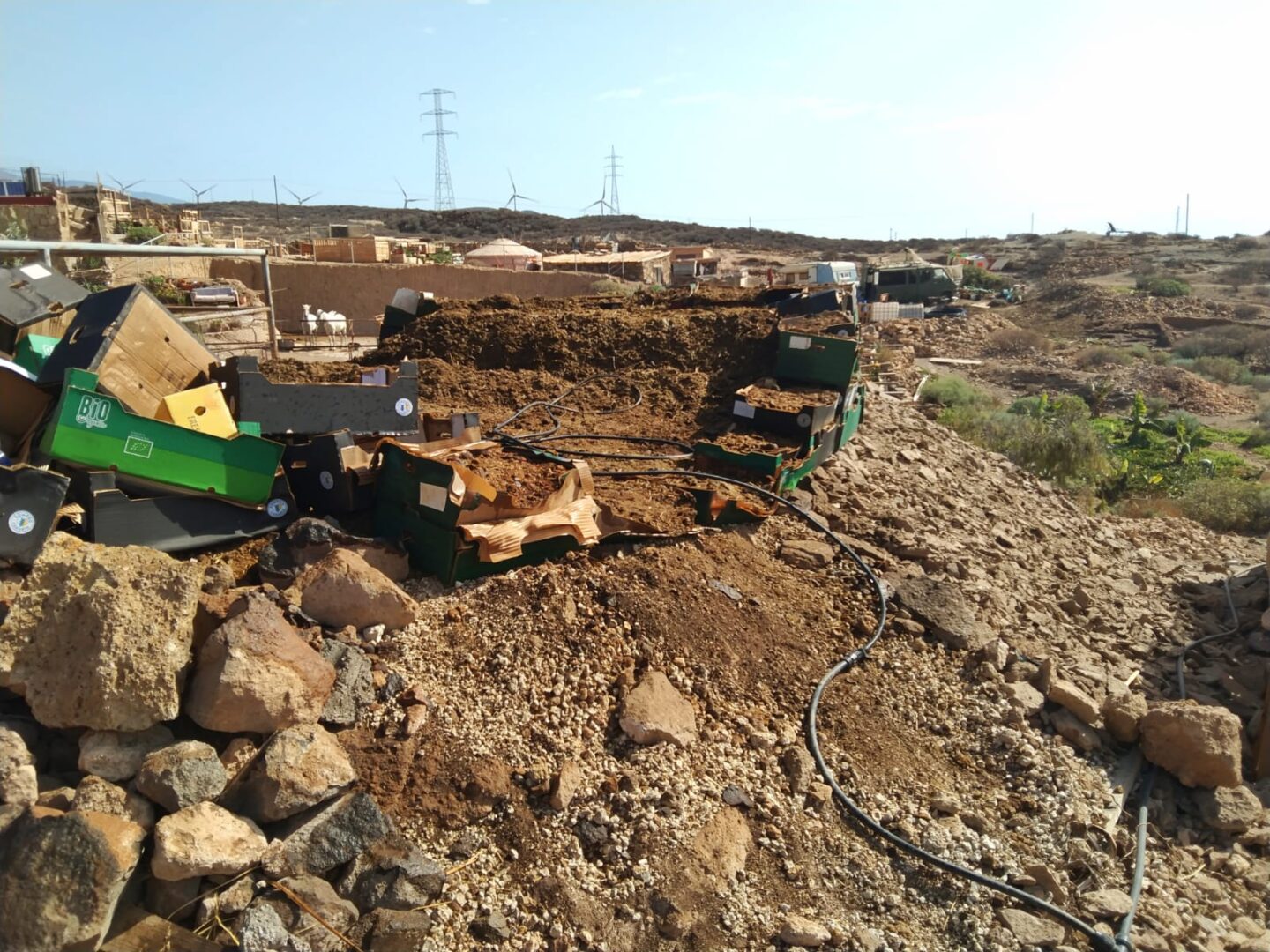 Manure composting project 4
