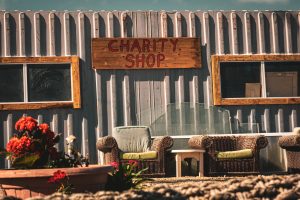Charity shop clothing